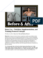 Bruce Lee – Nutrition, Supplementation, and Training Protocol Concepts