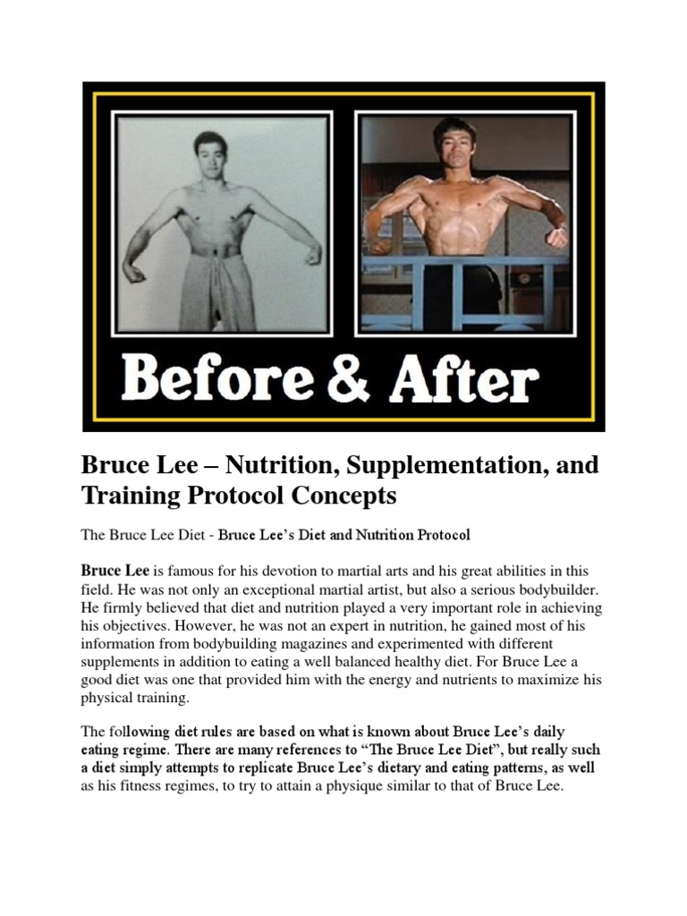 bruce lee weight training workout