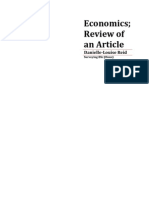 Economics Essay 2012 - Review of An Article