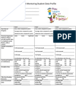 parent mentoring student data profile