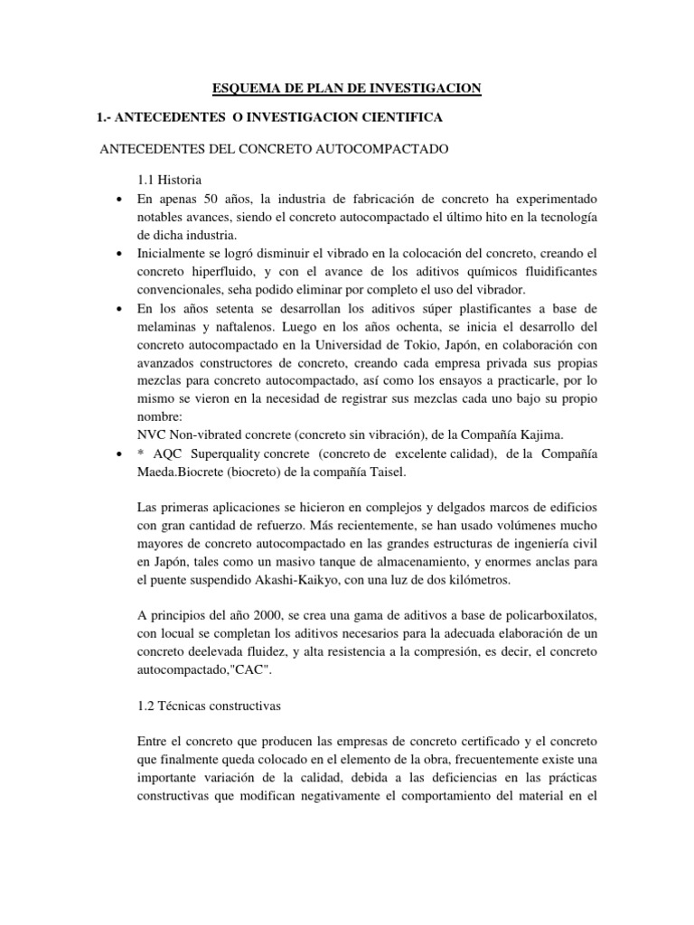 ANTECEDENTES TESIS Hormigón Acero
