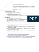 TALLER DE APLICACIÓN DE CONTAMINACIÓN AMBIENTAL