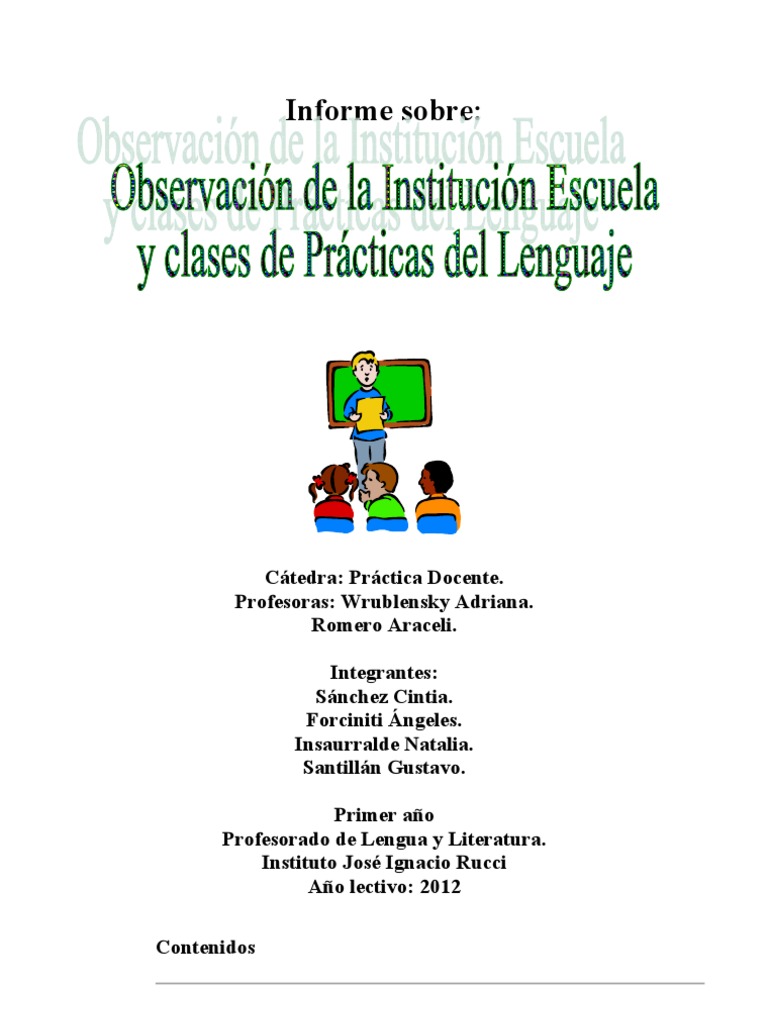 Observación.doc  Institution  Teachers
