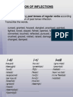 Pronunciation of Inflections