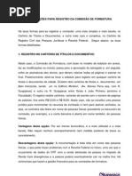 Como Registrar a Comissao de Formatura