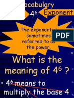 exponents and powers