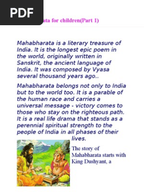 Mahabharata for kids
