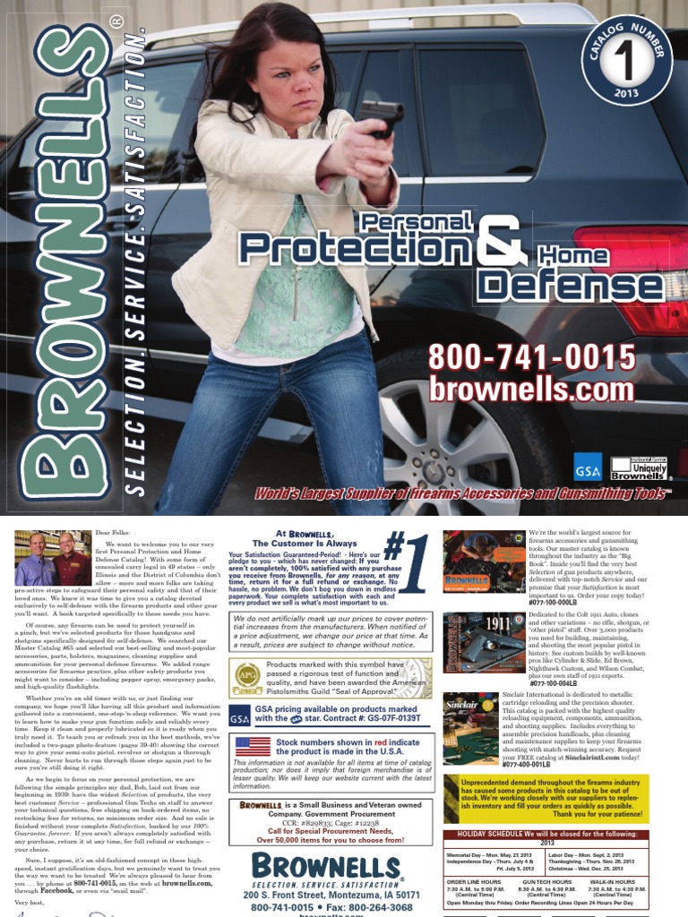 Brownells PSS Catalog | PDF | Firearms | Projectile Weapons