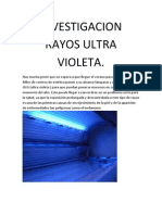 Investigacion Rayos Ultra Violeta
