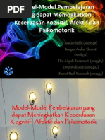 Download Model-Model Pembelajaran yang dapat Meningkatkan Kecerdasan Kognitif Afektif dan Psikomotorik by Teta Dear SN137486915 doc pdf