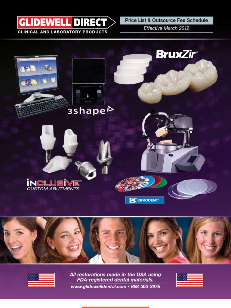 GD Products Fee Schedule PDF Dental Implant Dentures