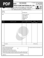 Shankara Infrastructure Invoice