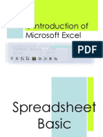 The Introduction of Microsoft Excel