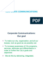 Corporate Communications Goals