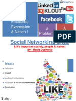 Social Networking Sites & It's Impact On Society , Teens, Youth, Culture & Nation