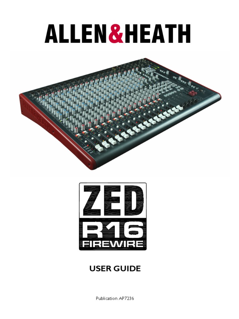 Allen & Heath ZEDR16 Mixer Manual PDF Equalization (Audio