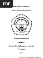 Download Mineral Silikat Dan Non Silikat by Muhammad Hidayat SN137502116 doc pdf