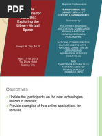Download Online Applications for Libraries  Exploring the Library Virtual Space by joseph_yap8841 SN137503950 doc pdf