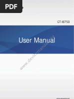 Download Samsung Ativ S GT-I8750 user manual guide by Ibnu Ahmad SN137504425 doc pdf