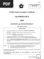 PSSC Maths QP PDF