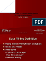 Data Mining in CRM