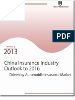 China Insurance Market Outlook To 2016 - Driven by Automobile Insurance Market