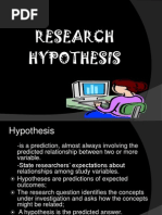 Characteristics of Testable Hypotheses