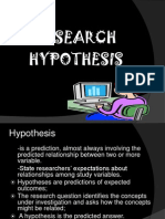 Characteristics of Testable Hypotheses