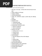 MCA College Project Report Format