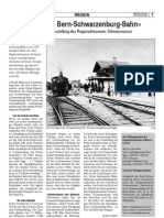 «100 Jahre Bern-Schwarzenburg-Bahn»