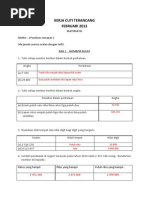 LATIHAN Matematik Tingkatan 1