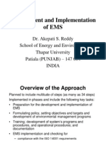 Development and Implementation of Environmental Management System