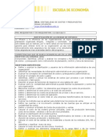 Contabilidad de Costos y Presupuestos