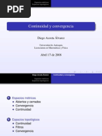 Continuidad y Convergencia