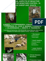 Nutritional Aspects of Bioactive Forages for Nematode Control in Organic Sheep and Goats