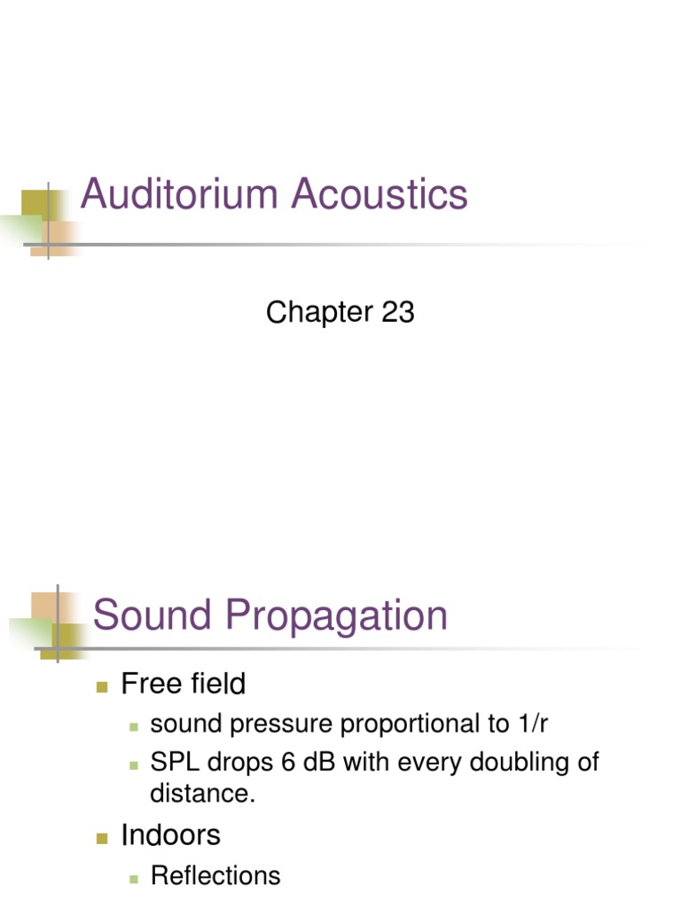 Auditorium Acoustics Explained | PDF | Sound | Materials Science