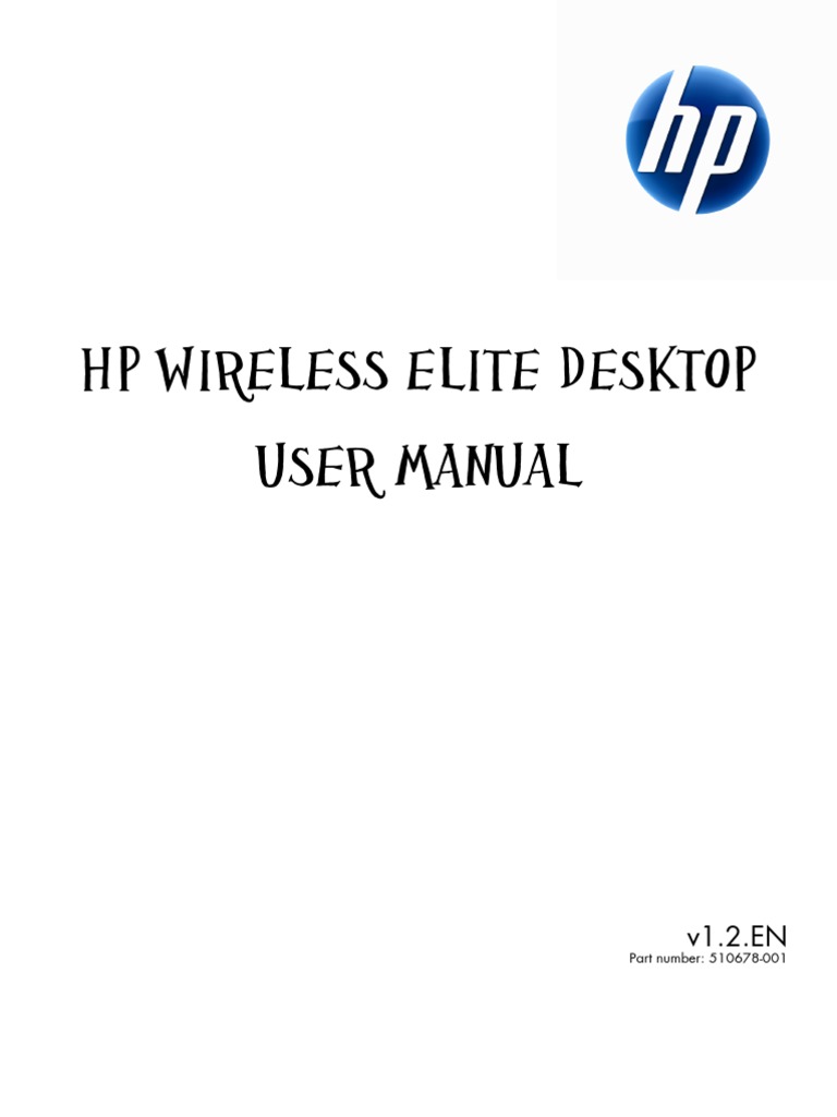 HP Wireless Elite Desktop | PDF | Computers