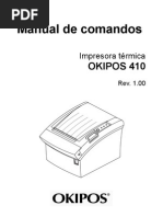 OKIPOS 410 Command Spanish