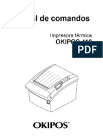 OKIPOS 410 Command Spanish