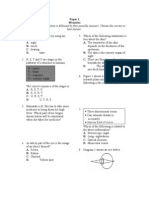 Paper 1-Science Form Two