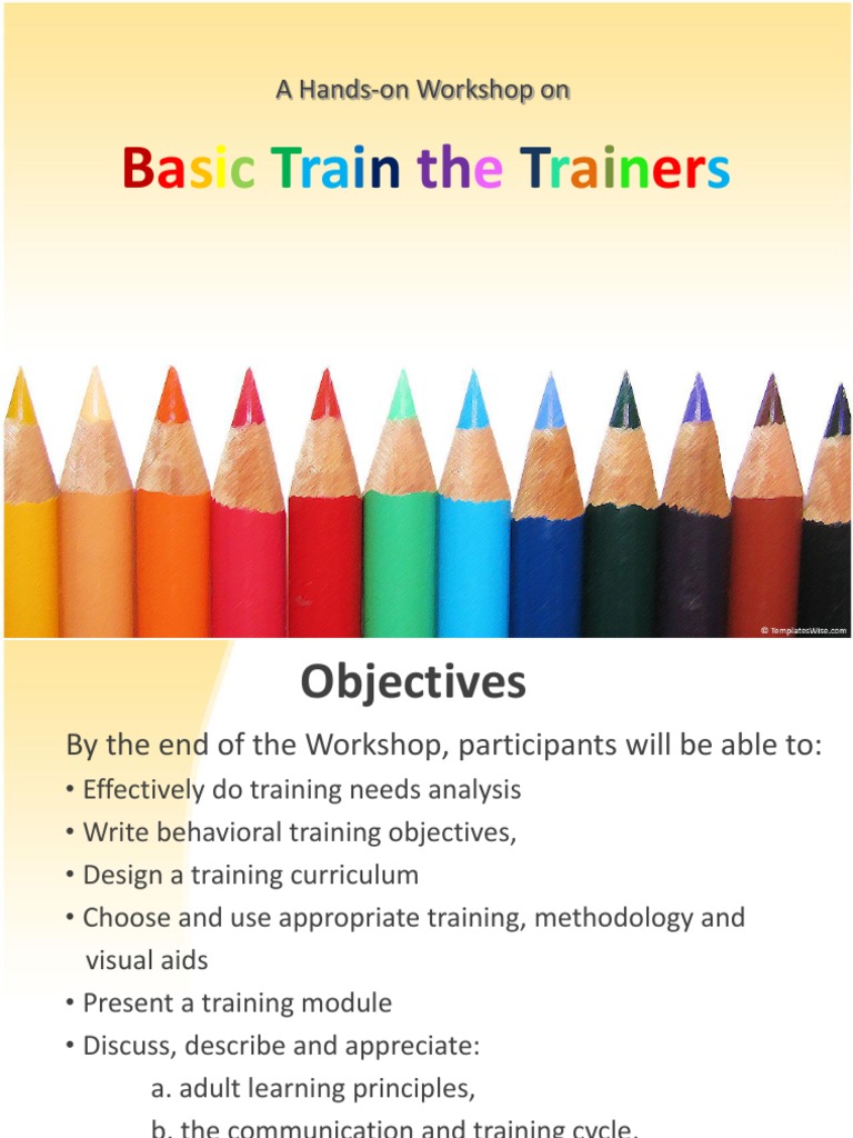 Train The Trainer 1 | PDF | Body Language | Attitude (Psychology)