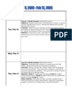 Unit Plan Calendar