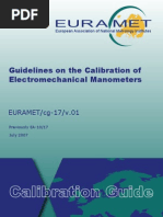 EURAMET CG 17.01 Electromechanical Manometers