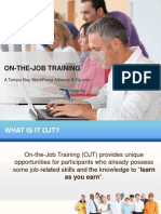 On-The-Job Training: A Tampa Bay Workforce Alliance E-Course