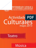 Programa Cultura UCSC Mayo 2013