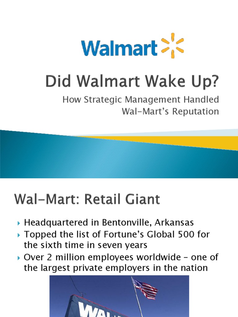 Wal Mart | PDF | Walmart | Public Relations