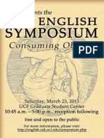 2013 English Symposium Flyer