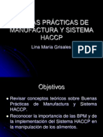 Buenas Pr%c1cticas de Manufactura y Sistema Haccp