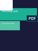 AdGold Travel Insurance Policy