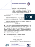 RES. CFFa n. 413-2012 Multa Eleitoral